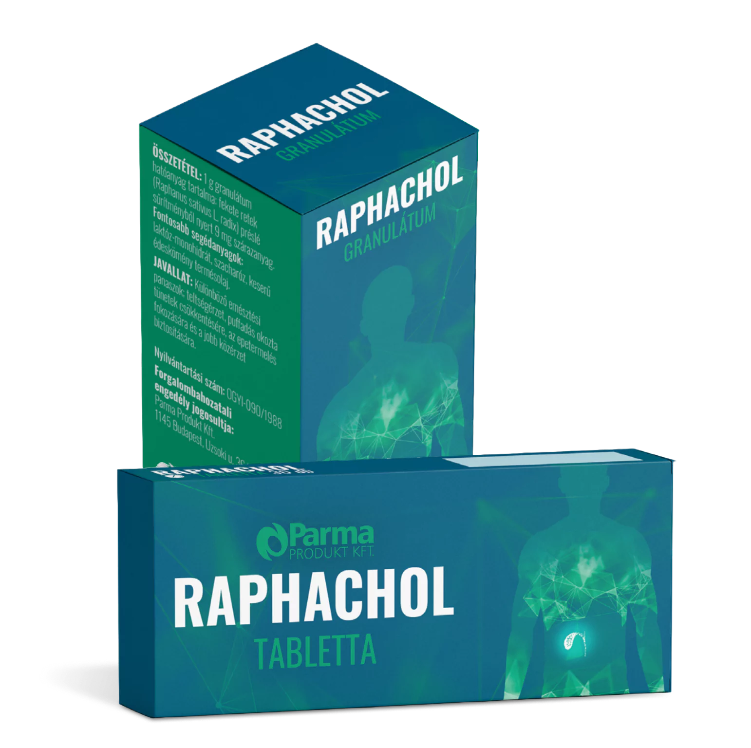Raphacol granulátum és tabletta