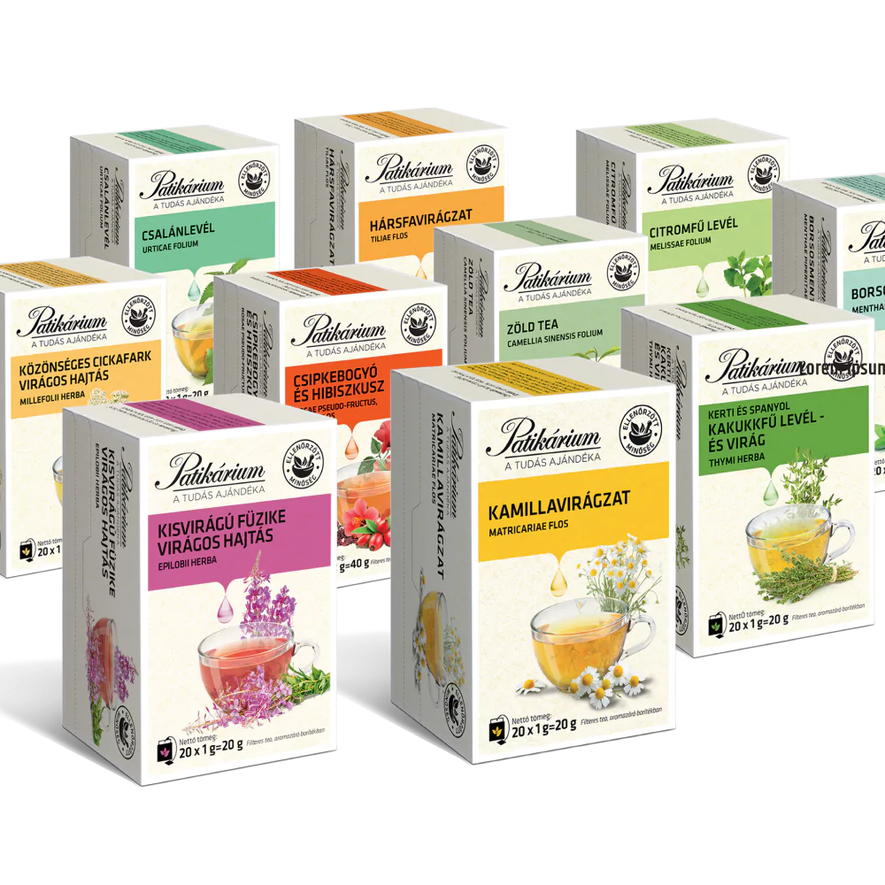 Teák, filteres teák, tasakolt teák